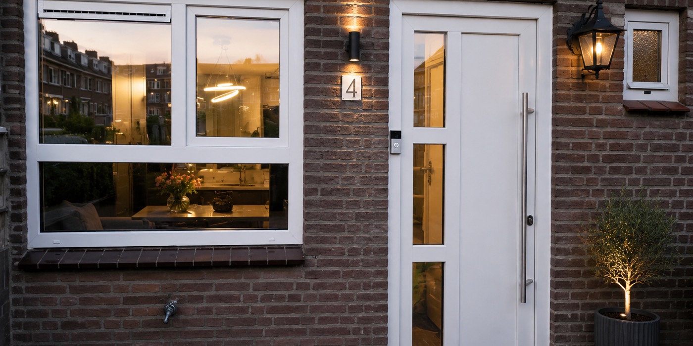 Kozijn en voordeur geplaatst door Terra Construction