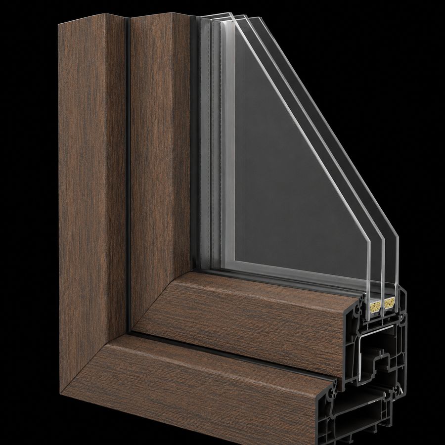 Doorsnede van VEKA 76